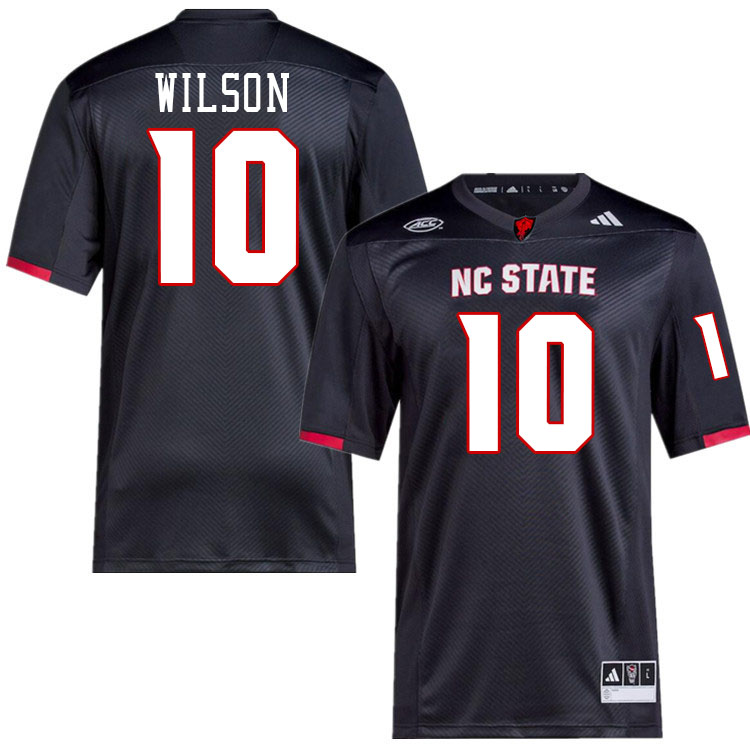 NC State Wolfpack #10 Will Wilson College Football Jerseys Stitched-Black